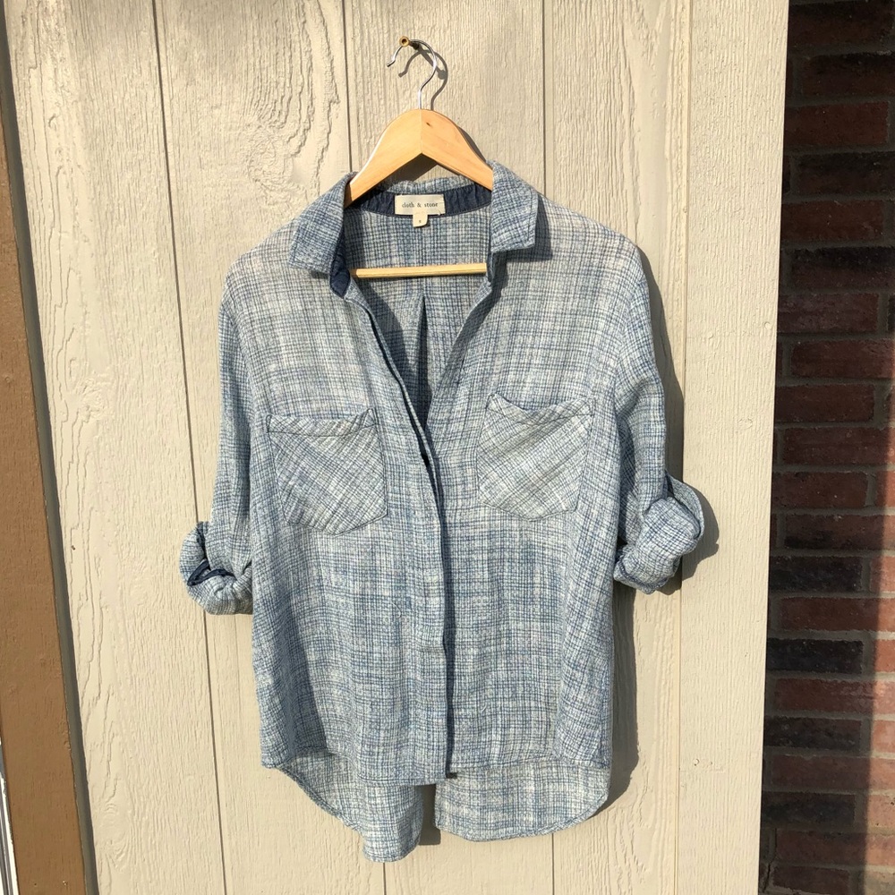 Anthropologie Cloth and Stone Button Down Blouse